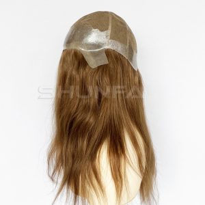 Best Chinese virgin hair silicon lace cap natural hairline shunfa hair medical sally wig