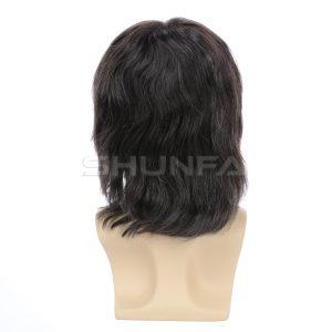 high quality full cap toupee for men