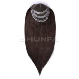 Monofilament women hair topper for thinning hair