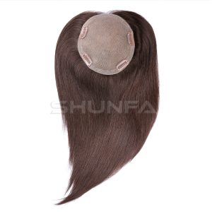 Mono And PU 10x8inch Hair Replacement Hairpiece 100% Human Hair Pieces For Man 16" Long Hair Men's Toupee