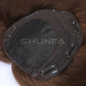 durable topper base with clips high quality hair