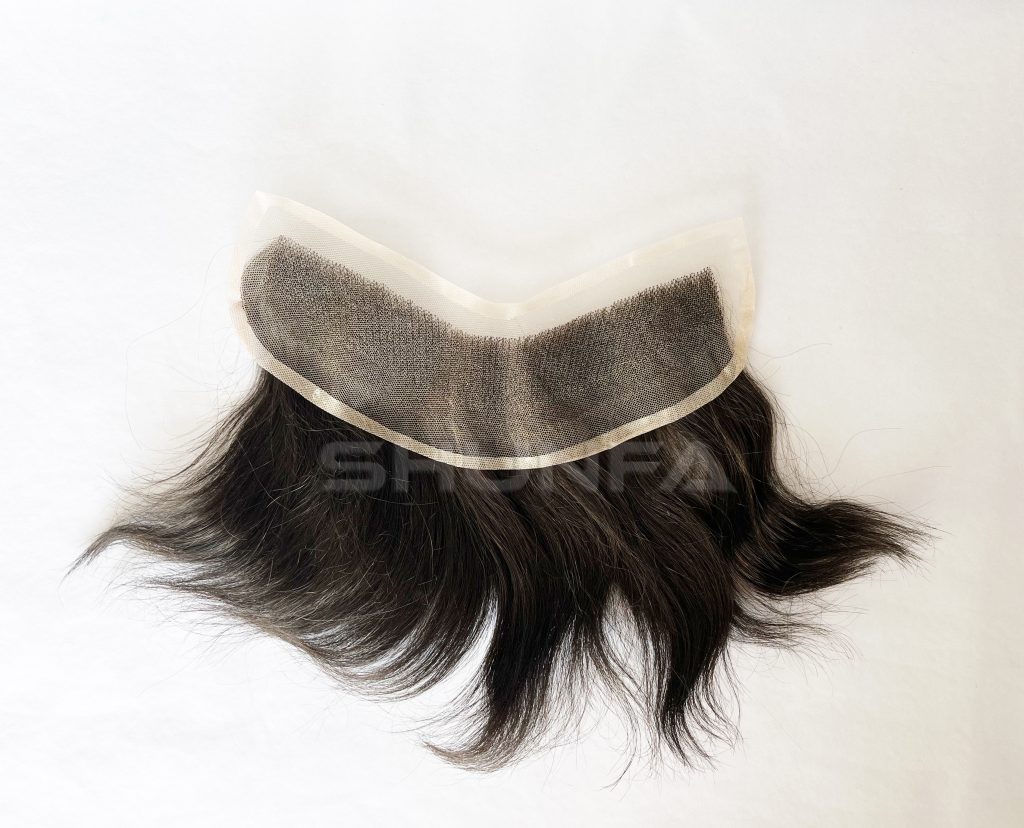 lace material hair frontal for men